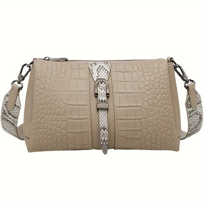 Aurora | Schickes Krokodilmuster Crossbody Sling Tasche