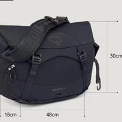 Dylan | Urban Umhängetasche Reisetasche mit Hi-Vis Regenhülle