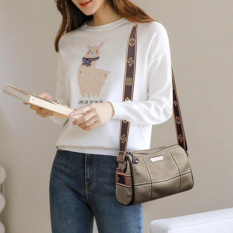 Sophie | Kompakte Triple-Zip Crossbody Tasche