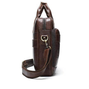 Dylan | Große Kapazität Leder Laptop Schultertasche