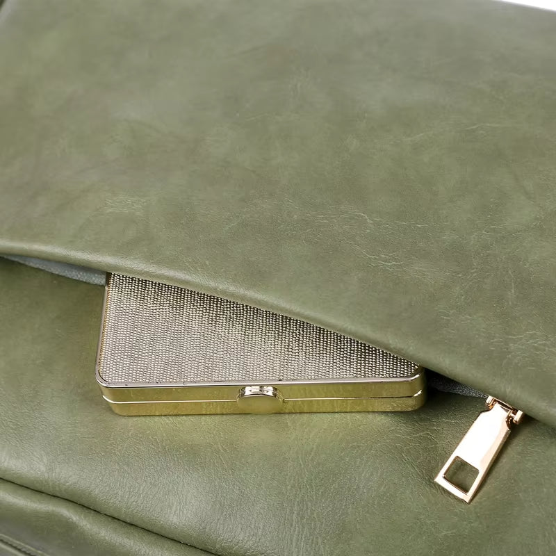 Sophie | Drei-teilige Reißverschluss Damen Schultertasche