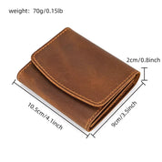 Lucas | Vintage Bifold Reisetasche aus Rindsleder mit Druckknopf