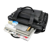 Ethan | Britischer Stil Leder Laptop- und Schultertasche