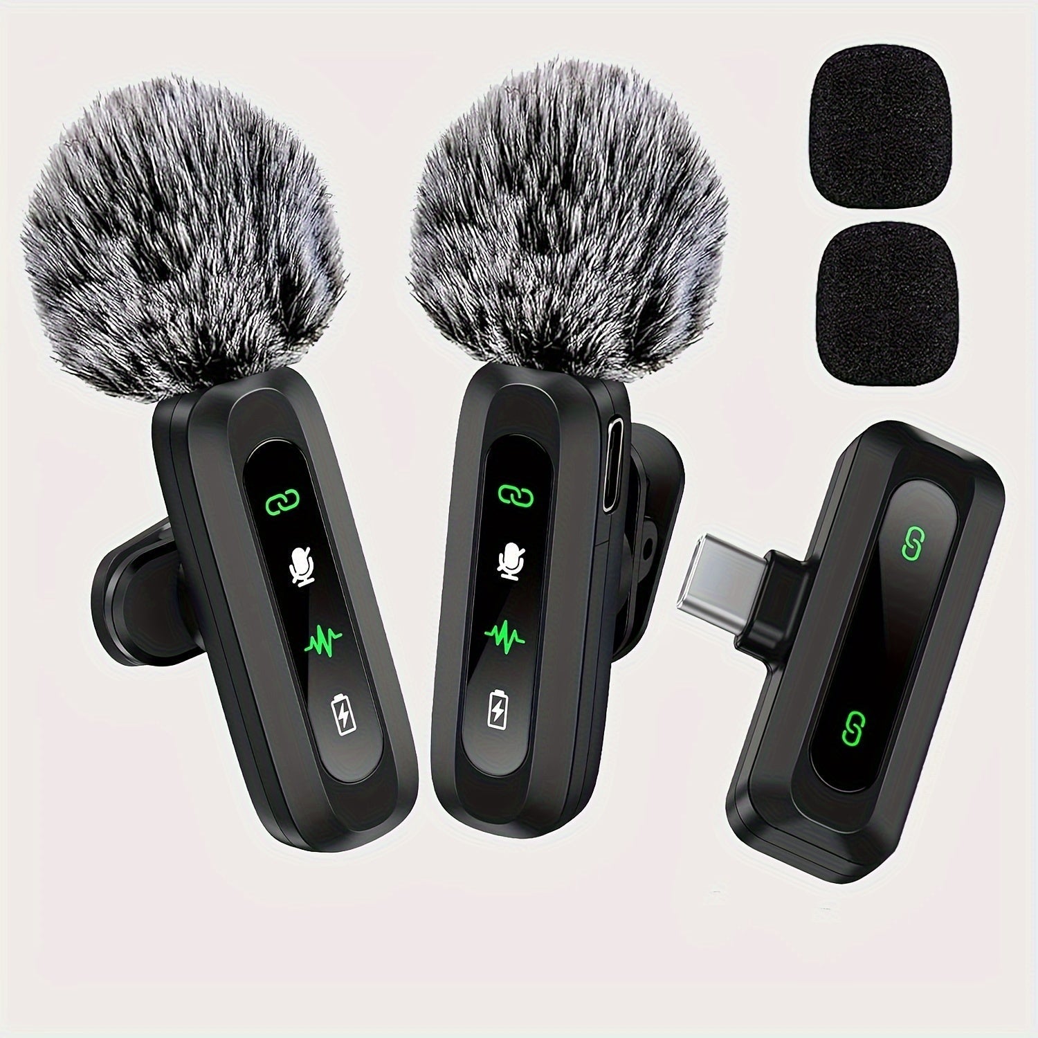 Wireless Lavalier-Mikrofon mit USB-C-Konnektivität für Smartphones und Tablets-Kompaktes Design, ideal für Podcasts und Vlogs-3