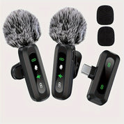 Wireless Lavalier-Mikrofon mit USB-C-Konnektivität für Smartphones und Tablets-Kompaktes Design, ideal für Podcasts und Vlogs-3