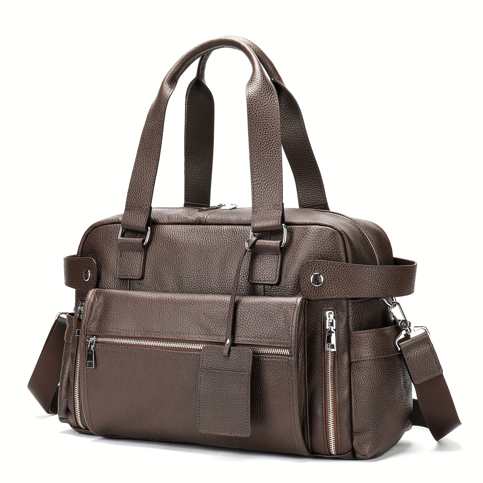 Ethan | Britischer Stil Leder Laptop- und Schultertasche
