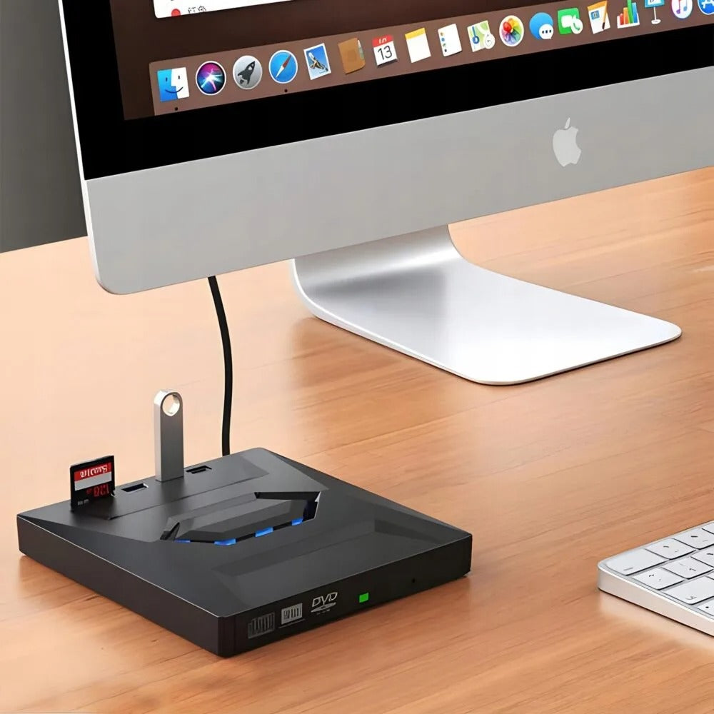 7-in-1 externer DVD-Player-tragbarer CD/DVD-RW-Autor mit Hochgeschwindigkeitsdatenübertragung 6