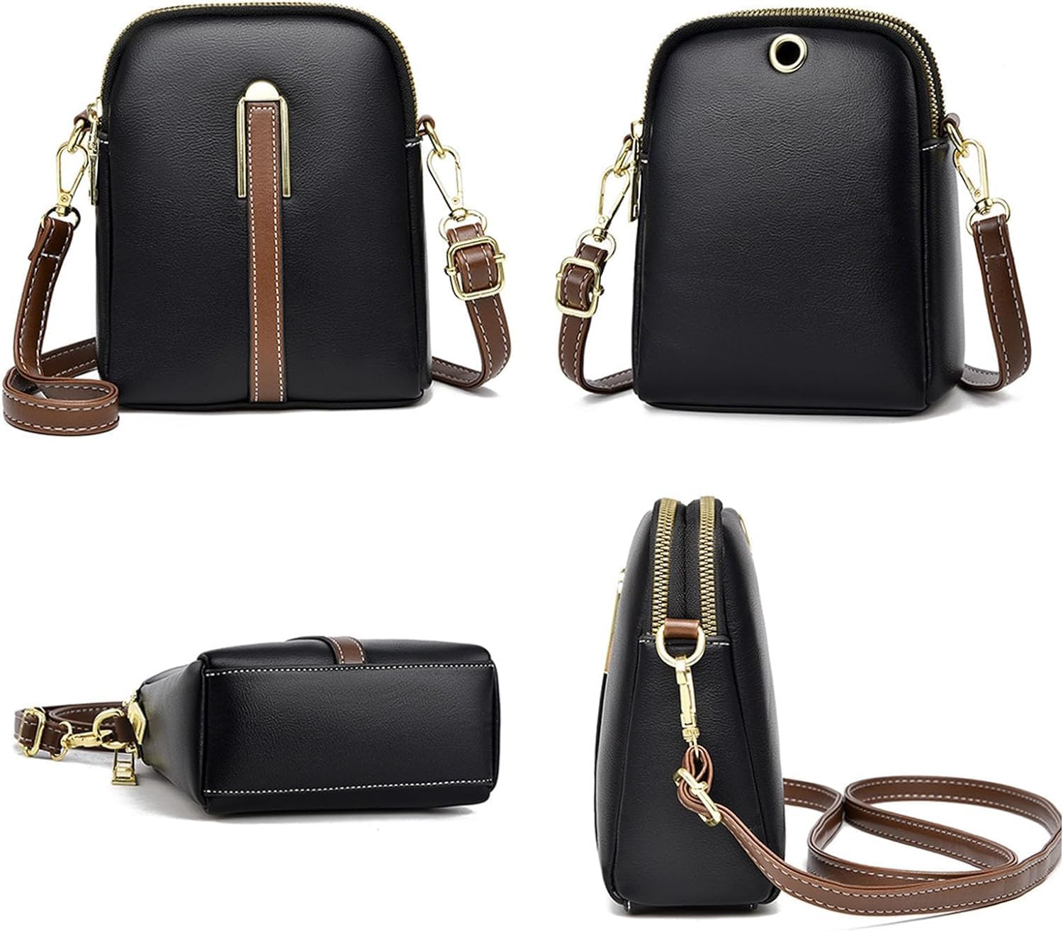 Sophie | Mini Schultertasche aus Lychee-Leder