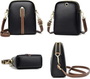 Sophie | Mini Schultertasche aus Lychee-Leder