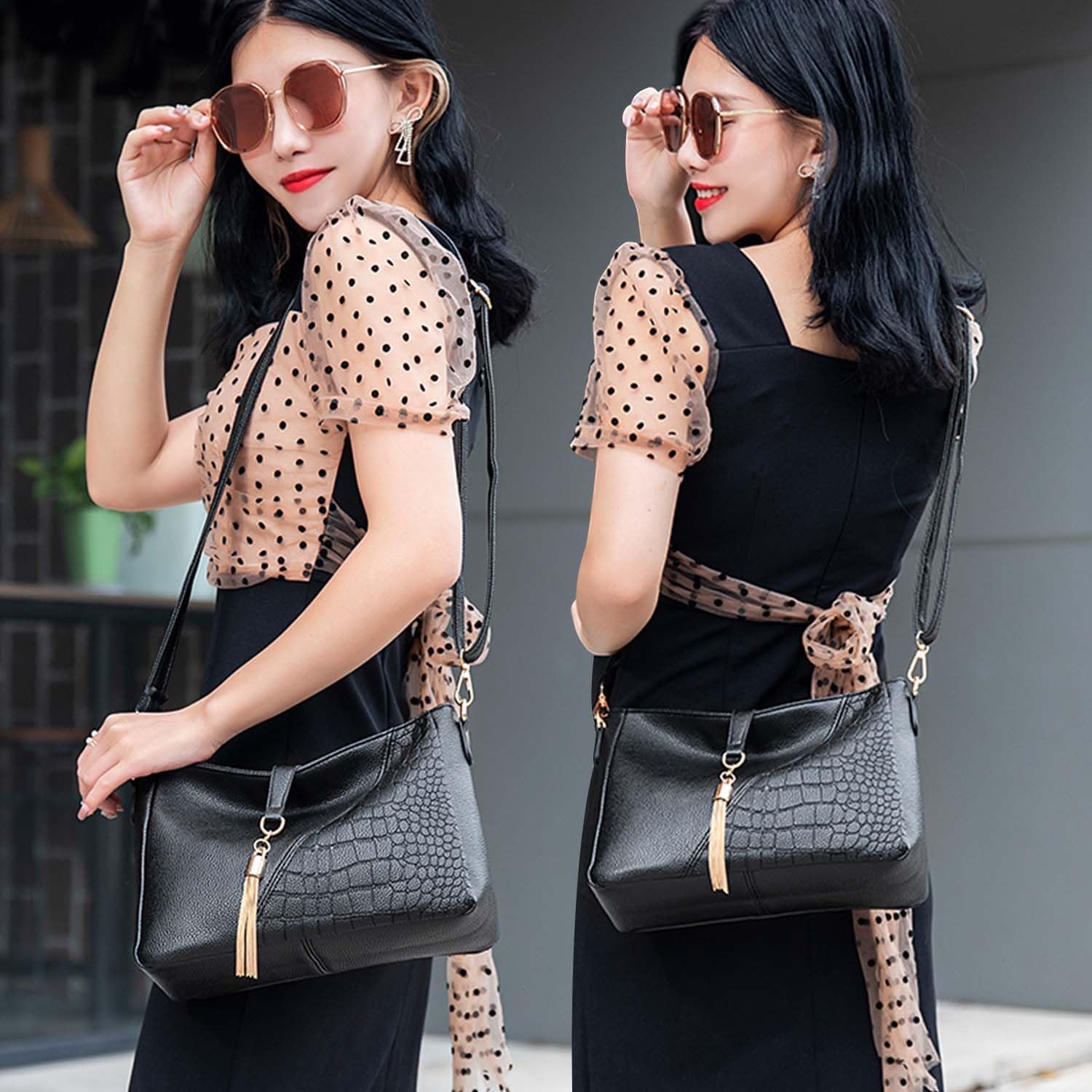 Lotte | Elegante Anti-Diebstahl Schultertasche