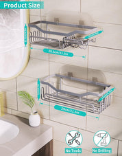  Badezimmerplatten Edelstahl - organisierte Aufbewahrungslösung-4