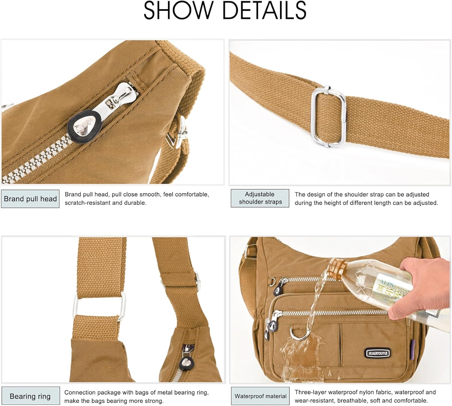 Maya | Urban Explorer Mehrfachtaschen Umhängetasche