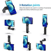 Bequemer Telefonhalter für Freisprechansicht - tragbarer Telefonständer kompatibel mit allen Telefongrößen-5