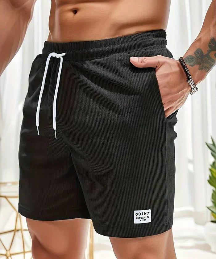  Gelegenheitsshorts von Männern - elastische Taille - einstellbar-1