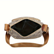 Valeria | Retro Buchstaben Druck Schultertasche