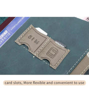 Mikaela | Echtes Leder Anti-Diebstahl Reisepasshalter Reisebrieftasche