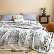 Blumenmuster Bambusfaserkühlungswurf