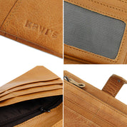 Berkley | RFID-sichere Vintage-Leder-Reisegeldbörse