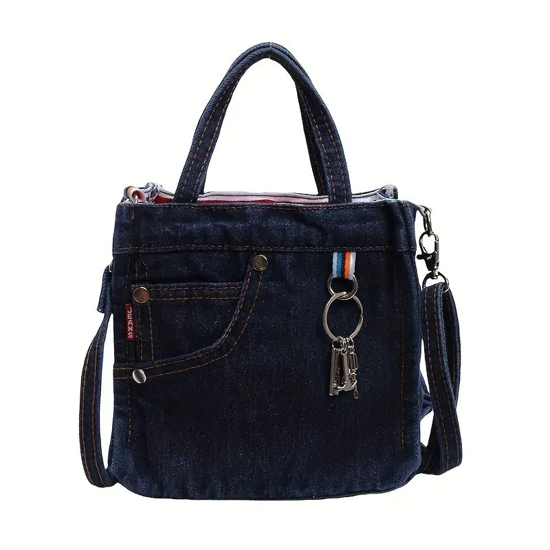 Eva | Stilvolle Denim Mini Crossbody Schultertasche