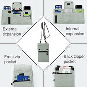 Kamari | Wasserfester faltbarer Crossbody-Passhalter Reise-Wallet