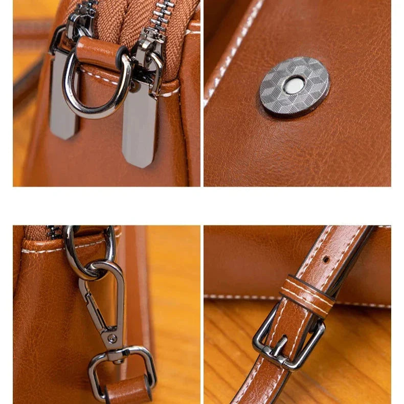 Sophie | Einfache Leder Crossbody Sling Tasche