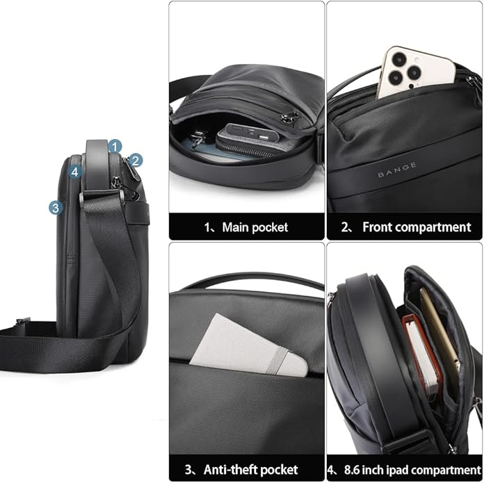 Lars | Wasserdichte Kompakte Crossbody Umhängetasche