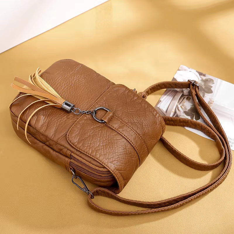 Lena | Vegane Kleine Ledertasche