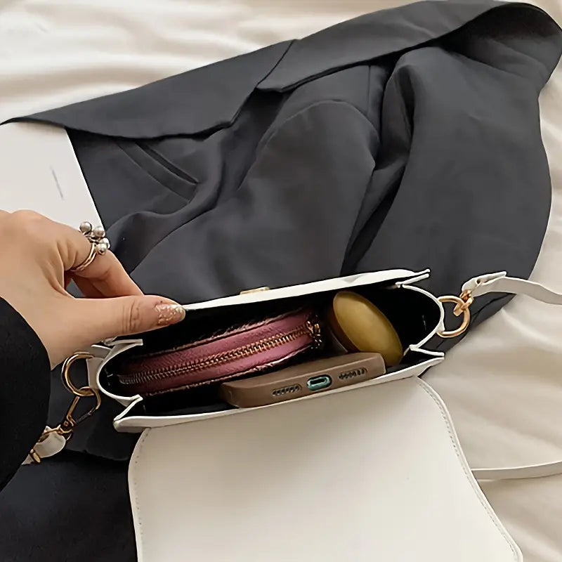 Luna | Damen PU Leder Sattel Crossbody Sling Tasche