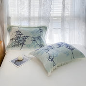 Bambus Baumwoll -Reversible Jacquard Wurf