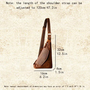 Lars | Echtes Leder Dreieck Schultertasche