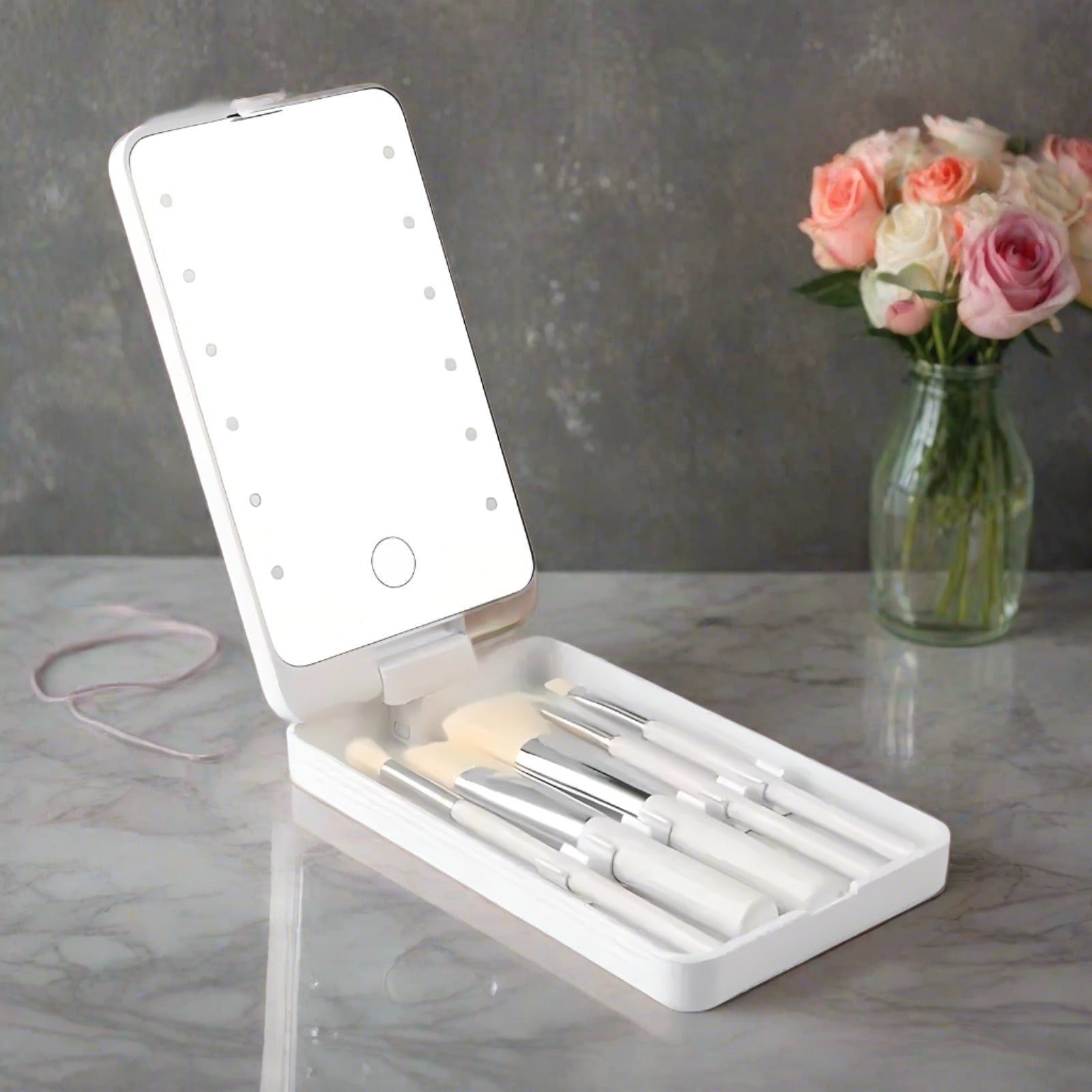 Rosalie | Stilvolles und praktisches Reise-Make-up-Pinselset