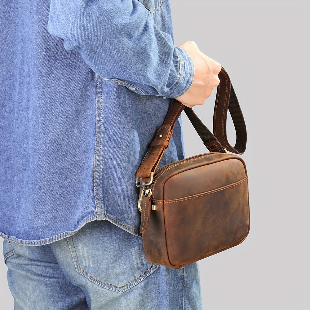 Ethan | Premium Rinderleder Leren Crossbody Sling Tasche