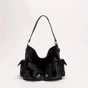 Ella | Große Kapazität Punk Leder Umhängetasche Motorrad