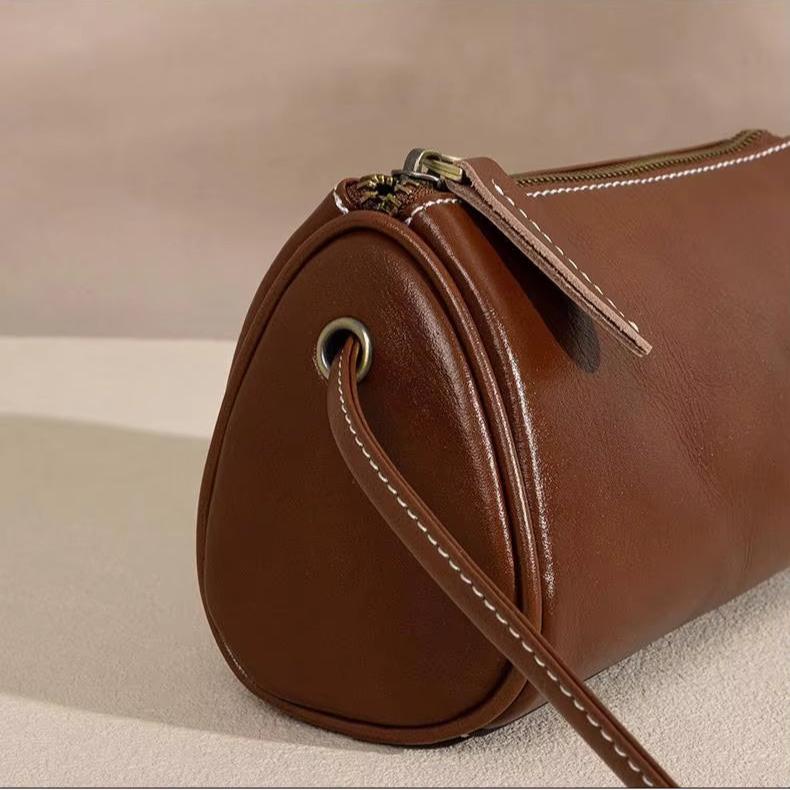 Eva | Kleine Vintage-Stil Leder Schultertasche