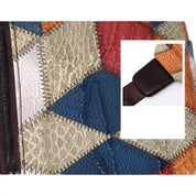 Fleur | Damen Farbblock Crossbody Tasche aus geprägtem PU-Leder