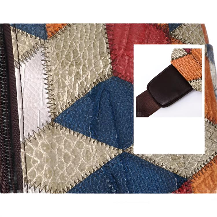 Fleur | Damen Farbblock Crossbody Tasche aus geprägtem PU-Leder