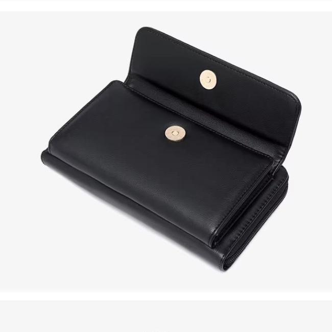 Celia | RFID-blockierender Touchscreen Crossbody Reisepasshalter Reisegeldbörse