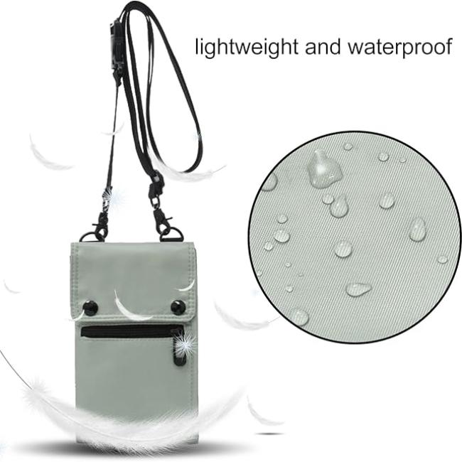 Kamari | Wasserfester faltbarer Crossbody-Passhalter Reise-Wallet