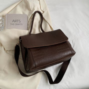 Eva | Stilvolles Krokodillemuster Große Kapazität Damen Umhängetasche