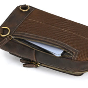 Mason | Herren Retro Echte Ledertasche Anti-Diebstahl Umhängetasche Brusttasche