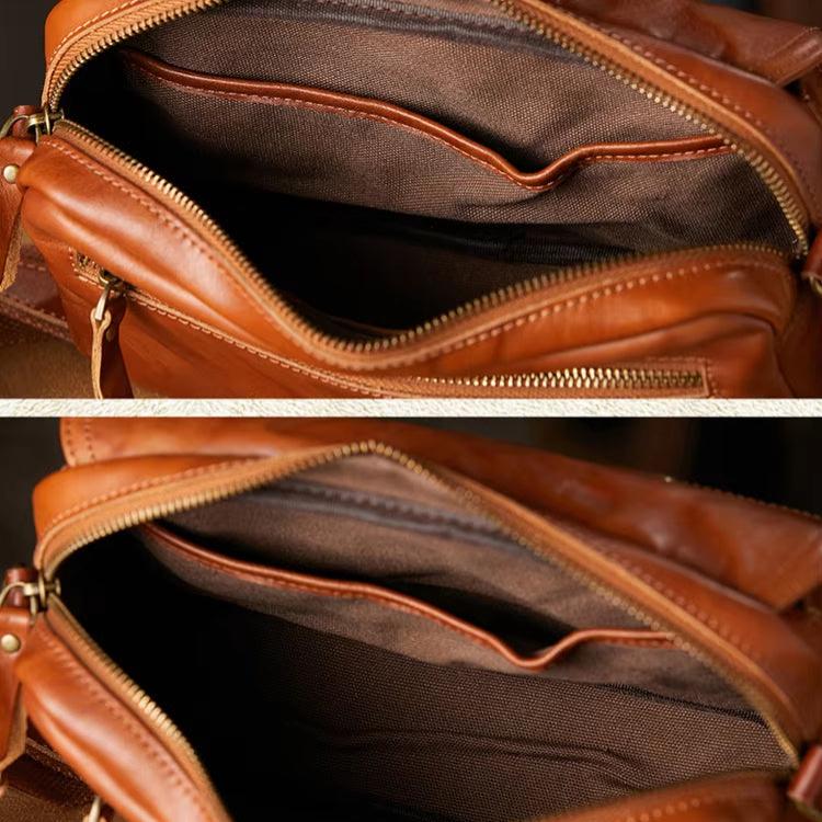 Elias | Herren Rindsleder Leren Crossbody Reisemessenger Tasche