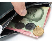 Mikaela | Echtes Leder Anti-Diebstahl Reisepasshalter Reisebrieftasche