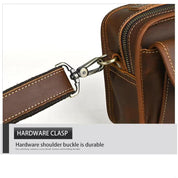 Lucas | Retro Leder Kleine Crossbody Messenger Handtasche