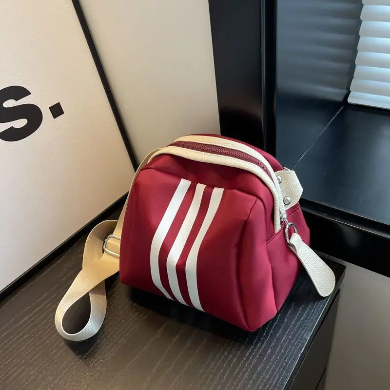 Lotte | Gestreifte Oxford Schultertasche