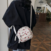 Fleur | Erdbeer Corduroy Schultertasche