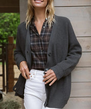 Lena | Exquisite Kaschmirmischung Strickjacke für Klassische Eleganz