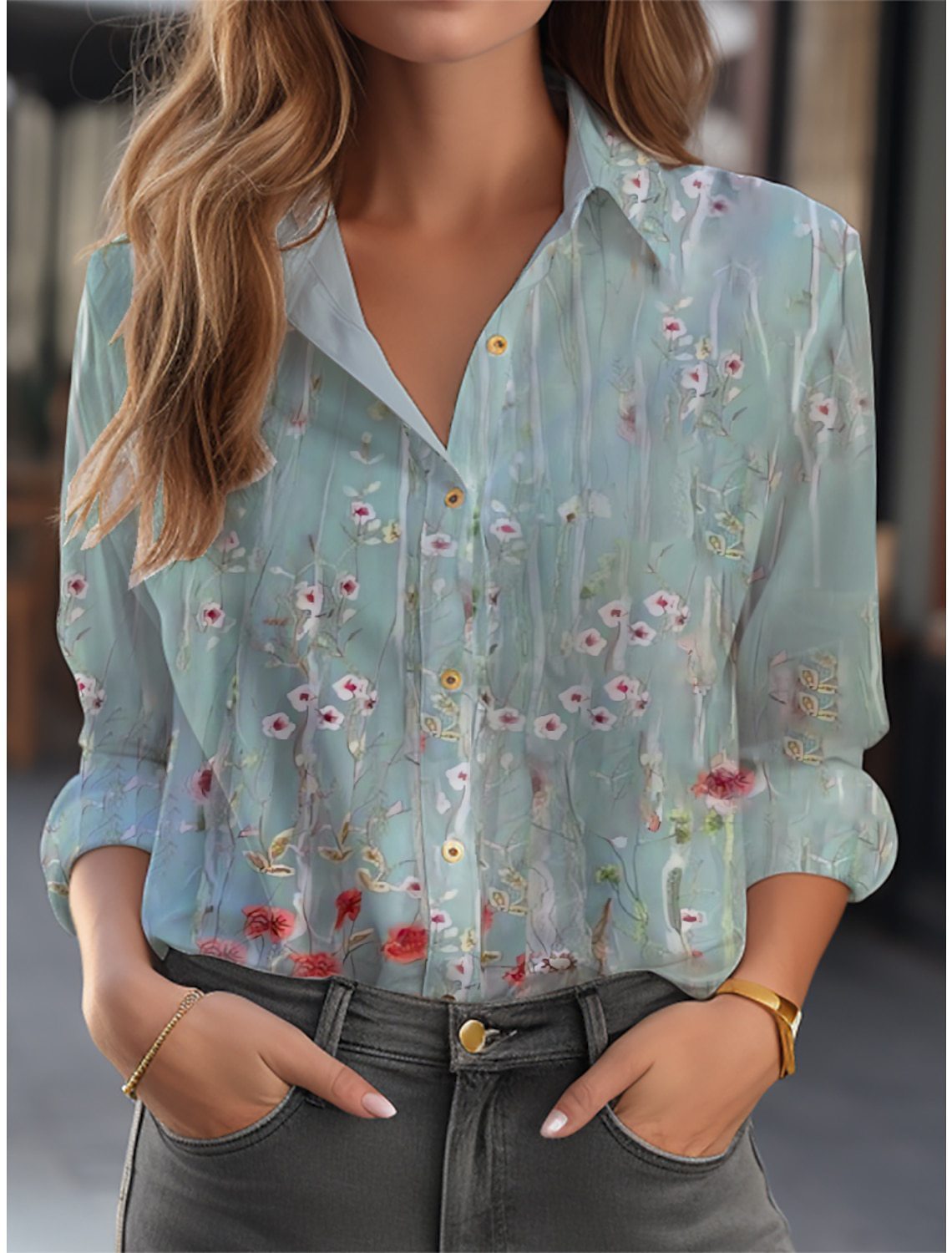 FLORIEN | Bluse mit Blumenmuster
