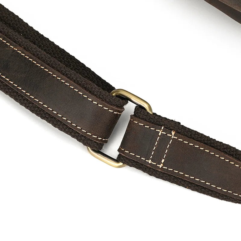 Mason | Herren Retro Echte Ledertasche Anti-Diebstahl Umhängetasche Brusttasche