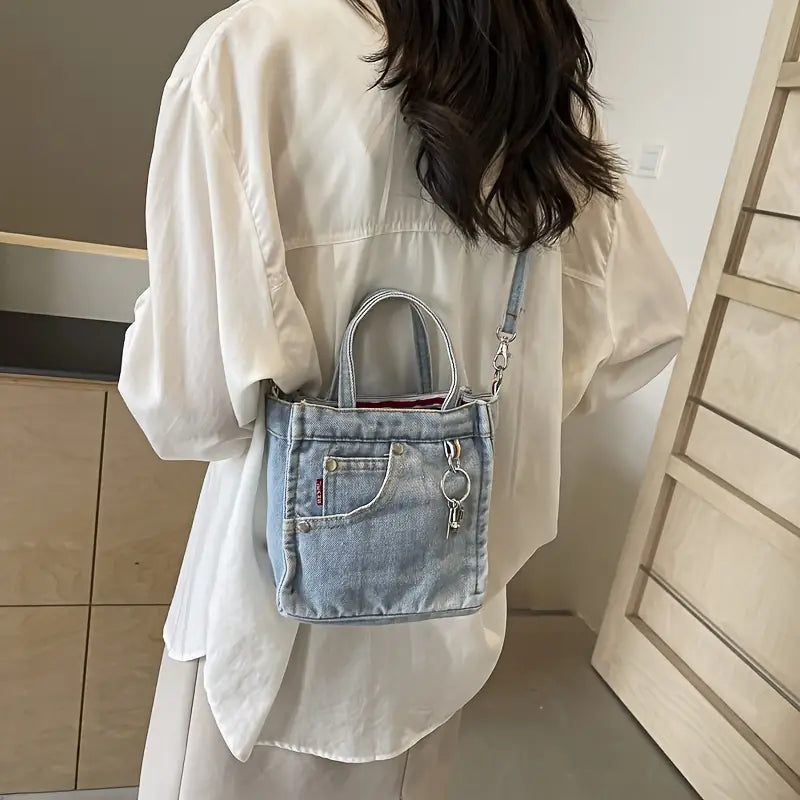 Eva | Stilvolle Denim Mini Crossbody Schultertasche