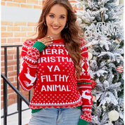 Amelie | Women's Long Sleeve Christmas Sweater